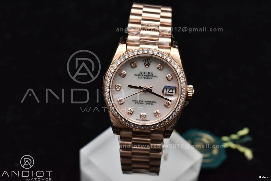 Sytle On MOP Bracelet and RG DateJust Full Dial GSF 316L 31 President Ladies Case Diamond 278275 Steel 0130